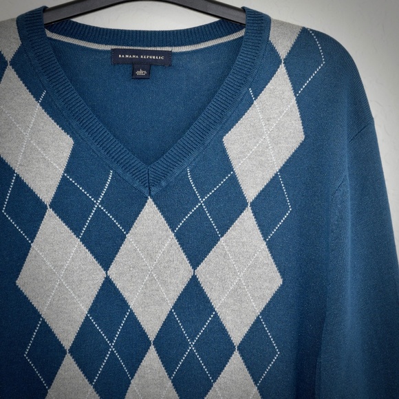 Banana Republic Other - Banana Republic Sweater L Argyle Silk Cashmere
